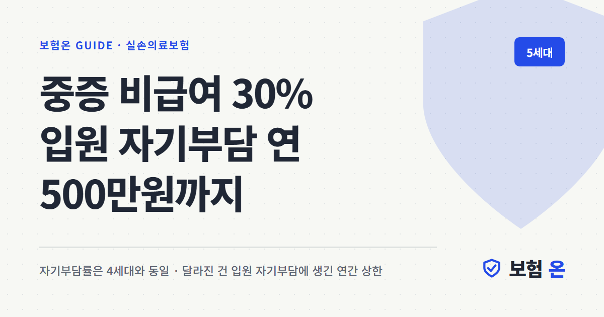 중증 비급여 자기부담 30%, 실제로 얼마를 내는 건가
